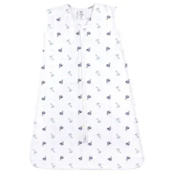 Luvable Friends Baby Boy Sleeveless Jersey Cotton Sleeping Bag, Sack, Blanket, Sailboats Jersey