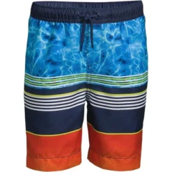 Lands' End Boys Slim Printed Volley Swim Trunks -Kids Clothing Store GUEST a8da66a7 9e30 4171 ba8d 2b15e8344f0f