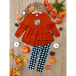 Girls Channel The Flannel Plaid Legging Set - Mia Belle Girls -Kids Clothing Store GUEST a9882404 0249 4e71 9a31 343a29a72957