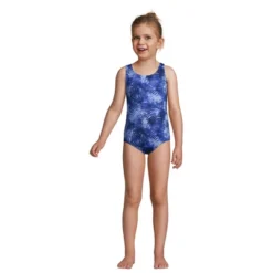 Lands' End Girls Racerback One Piece Swimsuit