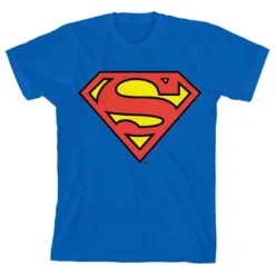 Superman DC Superhero Logos Youth 3-Pack Crew Neck Short Sleeve T-shirts