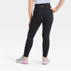 Girls' Ribbed Leggings - All In Motion™