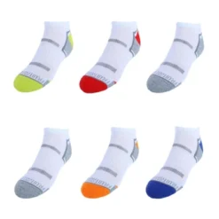 Fruit Of The Loom Boy's Active Low Cut Tab Socks (6 Pair) -Kids Clothing Store GUEST aadd7391 8f43 45a4 9025 a2e541cafa35