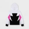 Boys' Marvel Spider-Man Ghost-Spider Zip-Up Sweatshirt - White/Black/Purple - Disney Store