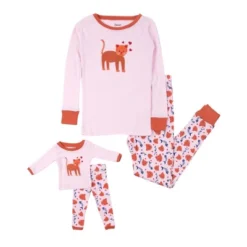 Leveret Girl And Doll Matching Cotton Animal Design Pajamas -Kids Clothing Store GUEST adb1abe6 3d5a 446f b3b9 b25efd1b103b