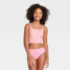 Girls' Zebra Ribbed Bottom Tankini Set - Art Class™ Light Pink -Kids Clothing Store GUEST adc4a69a 34d9 450b 8ba7 5c7dd2e1d4a8