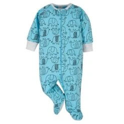 Onesies Brand Baby Boys' Long Sleeve Footed Sleepers, 4-pack, Elephant -Kids Clothing Store GUEST ae3e7fc5 db17 4b7f ab03 0d1cff22ac93