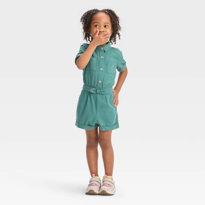 Toddler Girls' Utility Romper - Cat & Jack™ 4 Toddler Girls' Utility Romper - Cat & Jack™ - Image 2
