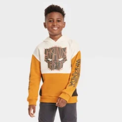 Boys' Marvel Black Panther Wakanda Forever Fleece Sweatshirt - Orange -Kids Clothing Store GUEST b1061361 b7eb 4186 8aeb 51151b759d8b