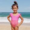 Girl's Ruffled Stripe One Piece Swimsuit - Cupshe -Kids Clothing Store GUEST b1637a8d a238 4405 a257 eeca601010df