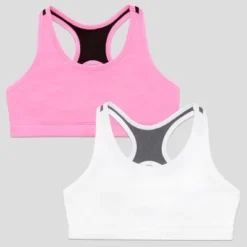 Fruit Of The Loom Stay Girls Dry Racerback Sports Bra 2 Pack -Kids Clothing Store GUEST b2c80281 8b30 457e b924 67405552ad8d