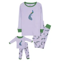 Leveret Girl And Doll Matching Cotton Animal Design Pajamas -Kids Clothing Store GUEST b7548174 fcc5 4535 af07 d8c524ab864f