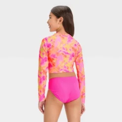 Girls' 'Summer Feelings' Tie-Dye Rash Guard Set - Art Class™ -Kids Clothing Store GUEST b8e2129d 59eb 4aab 93d6 0d80fc3920d8