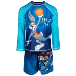 SPACE JAM Looney Tunes Buggs Bunny Daffy Duck Sylvester Rash Guard And Swim Trunks Little Kid To Big Kid -Kids Clothing Store GUEST b8e93c78 b7b6 4c37 803b a7e94888165f