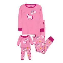Leveret Girl And Doll Matching Cotton Unicorn Pajamas -Kids Clothing Store GUEST bcbae639 6cf8 4404 99c7 f3702f763a66