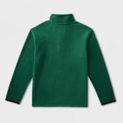 Boys' Adaptive Fleece Mock Neck Top - Cat & Jack™ Forest Green