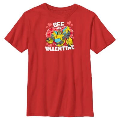 Boy's Transformers Bumblebee Bee My Valentine T-Shirt 5 Boy's Transformers Bumblebee Bee My Valentine T-Shirt - Image 3