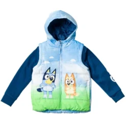 Bluey Bingo Bluey Girls Zip Up Vest 2fer Jacket Little Kid To Little Kid -Kids Clothing Store GUEST bdf9c2dd 9669 40ab 87fe 53972cd10b49