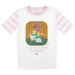 Shrek Fiona "I'm A Princess At Heart" Youth Girls Short Sleeve Pajama Set