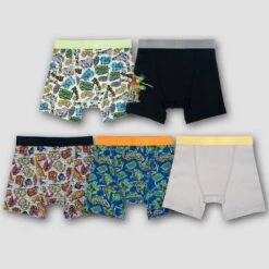 Boys' Teenage Mutant Ninja Turtles 5pk Boxer Briefs