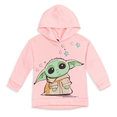 Star Wars The Mandalorian Baby Yoda Little Girls Fleece Hoodie & Leggings Set Pink 3 Star Wars The Mandalorian Baby Yoda Little Girls Fleece Hoodie & Leggings Set Pink