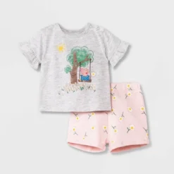 Baby Girls' Hasbro Peppa Pig Top And Bottom Set - Pink -Kids Clothing Store GUEST c1955c2c 18b3 4b4b bb37 70d920303034