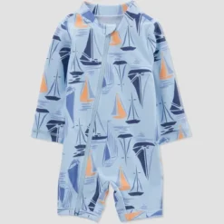 Carter's Just One You® Baby Boys' Boat One Piece Rash Guard - Blue -Kids Clothing Store GUEST c2a1e0df 8988 4e01 af88 59d4ab37e5ed