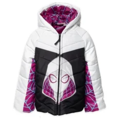 Marvel Spidey And His Amazing Friends Ghost-Spider Girls Zip Up Puffer Jacket Little Kid To Big Kid -Kids Clothing Store GUEST c3031c12 41dd 406a 98b3 5f60ba5a440c