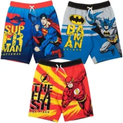 DC Comics Justice League The Flash Superman Batman 3 Pack Swim Trunks Toddler -Kids Clothing Store GUEST c4b85536 4919 4eda b882 1c33f936acd3