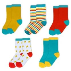 Mightly Kids Organic Cotton Crew Socks 5-pack -Kids Clothing Store GUEST c5a1fb8d db87 44ad b65d 12727b243bd5