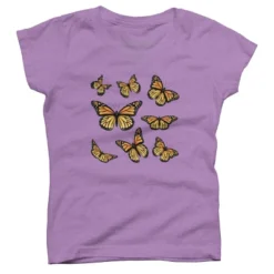 Girl's Design By Humans Monarch Butterfly By AnnArtshock T-Shirt -Kids Clothing Store GUEST c7ca0be2 0fcd 4352 bb1c 7f9de217bd59