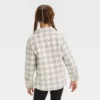 Girls' Button-Down 'Houndstooth' Shacket- Cat & Jack™ Gray/Cream -Kids Clothing Store GUEST c7fa45c5 aa4b 4f94 bfd4 77b633d2dfbb