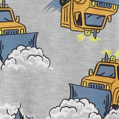 Carter's Just One You®️ Toddler Boys' 2pk Snow Trucks And Lions Footed Pajama - Blue 3 Carter's Just One You®️ Toddler Boys' 2pk Snow Trucks And Lions Footed Pajama - Blue