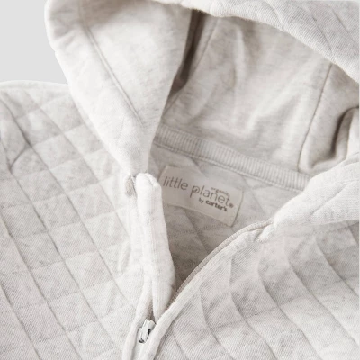 Little Planet By Carter’s Baby Hooded Jumpsuit - Gray 3 Little Planet By Carter’s Baby Hooded Jumpsuit - Gray