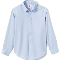 Lands' End School Uniform Boys Long Sleeve No Iron Pinpoint Dress Shirt -Kids Clothing Store GUEST ca10d91c 6f28 4a65 948d 62677a4ae9a6