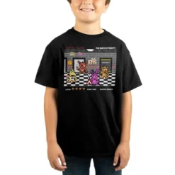 Five Nights At Freddy's Retro Gaming Youth Boys T-shirt -Kids Clothing Store GUEST ca8a07f5 e303 42f9 b590 fdeb508228ed