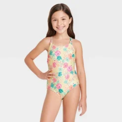 Girls' Happy Days One Piece Swimsuit - Cat & Jack™️ -Kids Clothing Store GUEST cca8b229 5605 4d74 b8cb 5f33ad9dcffc