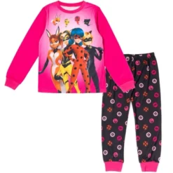 Miraculous Vesperia Rena Rouge Cat Noir Girls Pajama Shirt And Pants Sleep Set Little Kid To Big Kid -Kids Clothing Store GUEST cd3c1a70 9b0b 4597 b0ca eb587ce601ad