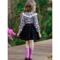 Girls Lovely Diva Leopard Heart Skirt Set - Mia Belle Girls -Kids Clothing Store GUEST cf537f7d 3d35 42ae 9fe7 ad6fd5e2a155
