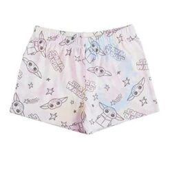 Star Wars The Mandalorian Girl's 3-Pack Come To The Cute Side Baby Yoda Bow Strap Tank Top, Ruffle Sleeve Tee And Casual Shorts For Kids