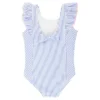 RuffleButts Girls Seersucker Waterfall One Piece -Kids Clothing Store GUEST d0f97850 d3dd 4569 8a90 a67beacdbf38