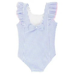 RuffleButts Girls Seersucker Waterfall One Piece