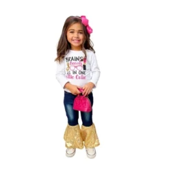 Girls Brains & Beauty Sequin Bell Bottom Jean Set - Mia Belle Girls -Kids Clothing Store GUEST d20b6dcf 87dd 4ff3 aec5 ff7e4829ecca