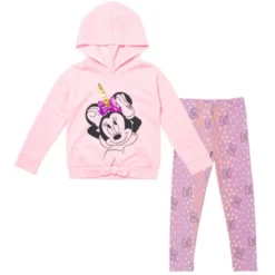 Disney Minnie Mouse Girls Sequin Pullover Fleece Hoodie Leggings Outfit Set Toddler To Big Kid -Kids Clothing Store GUEST d283f76b 66e8 43ec a1f4 fb48803523ca