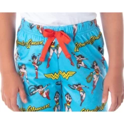 DC Comics Girls' Wonder Woman Vintage Allover Pattern Pajama Pants Vintage Wonder Woman -Kids Clothing Store GUEST d2a514b4 f11c 4c21 86a9 0439d9cd5467