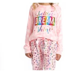 Sleep On It Girls Believe Dream Shine Velour 2-Piece Pajama Pant Sleep Set -Kids Clothing Store GUEST d3b580ab d870 445a 9cd6 285ee8d1bf2c