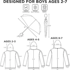 Nickelodeon Paw Patrol Raincoat And Umbrella Set, Kids Ages 2-7 -Kids Clothing Store GUEST d4c57056 b4cc 470a b350 8277dc9f655a