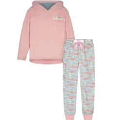 Sleep On It Girls Over The Rainbow Soft Novelty Fleece 2-Piece Pajama Sleep Pant Set -Kids Clothing Store GUEST d621e41e b950 4e6e b576 4e2213da5bed