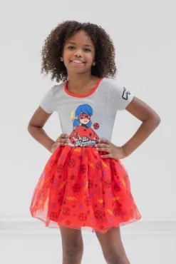 Miraculous Ladybug Rena Rouge Girls Tulle Dress Toddler To Big Kid