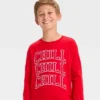 Boys' Chill Chill Chill Long Sleeve Graphic T-Shirt - Art Class™ Red -Kids Clothing Store GUEST d8d0c654 c26f 4303 9954 550e2c03fb4a